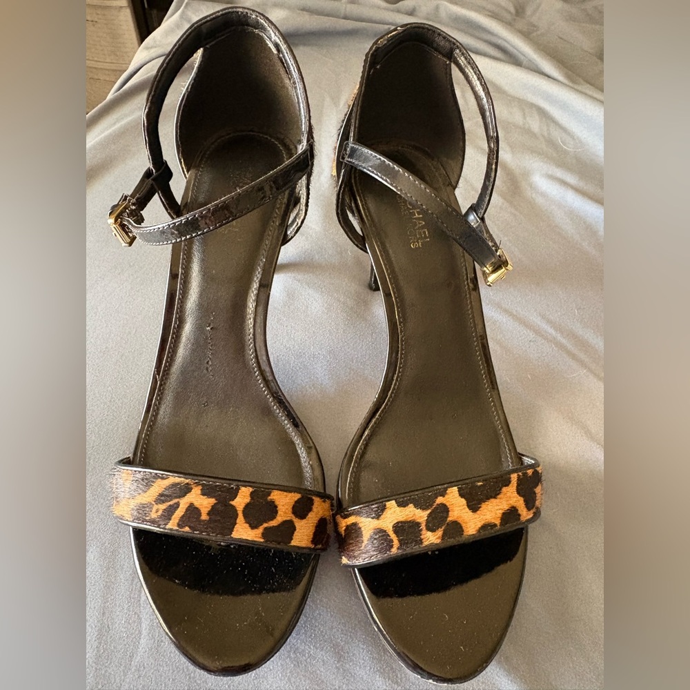 Michael Kors Leopard Calf Hair Heels